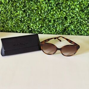 Salvatore Ferragamo Tortoise Shell Sunglasses